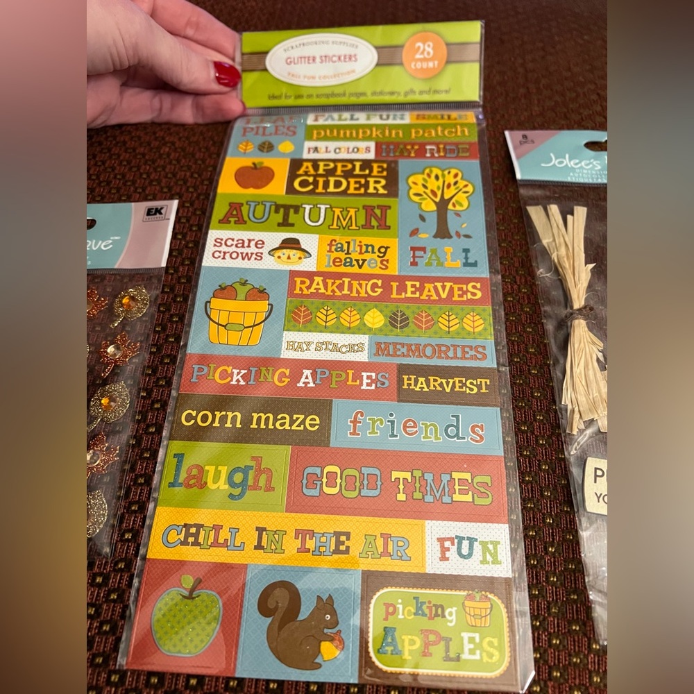Fall Assorted Scrapbook Stickers - Picture 4 of 6